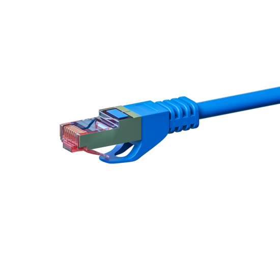 CAT6 S/FTP (PIMF) patchkabel 0,25m blauw