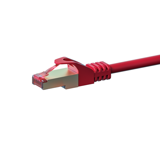 CAT6 S/FTP (PIMF) patchkabel 0,25m rood