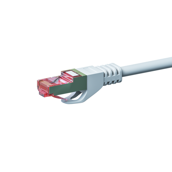 CAT6 S/FTP (PIMF) patchkabel 0,25m wit