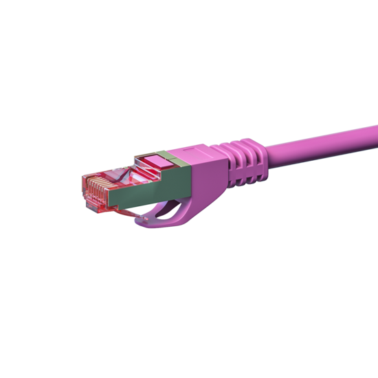 CAT6 S/FTP (PIMF) patchkabel 2m roze