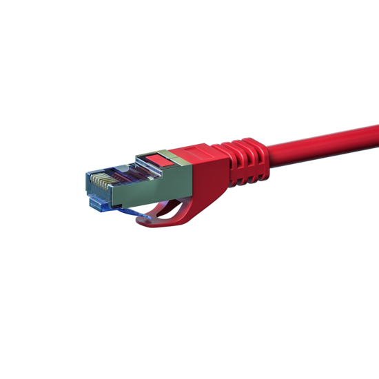 CAT6a S/FTP (PIMF) patchkabel 1m rood