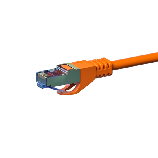 CAT6a S/FTP (PIMF) patchkabel 0,50m oranje