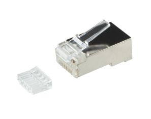 CAT6A Connector RJ45 + Hulpstukje - Shielded - voor soepele kern