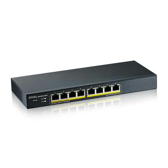 Zyxel 8-poorts GS1900 smart managed PoE+ switch