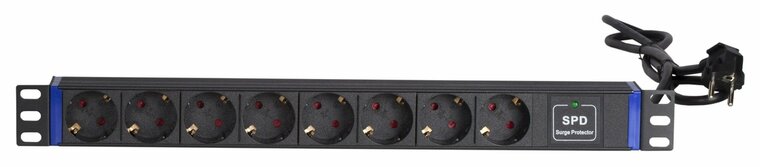 19 inch 8 voudige stekkerdoos - Surge Protection Device