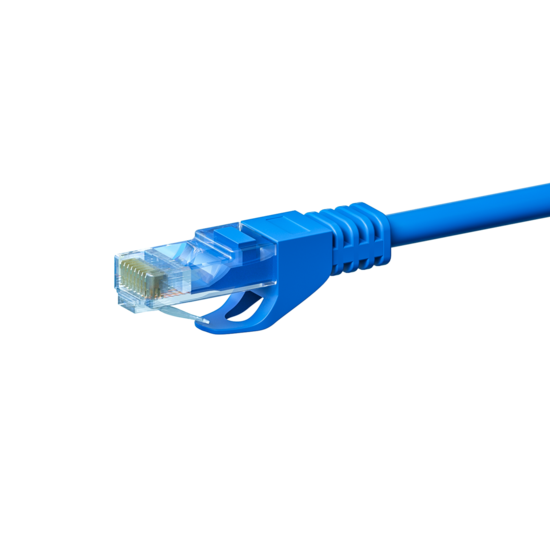 UTP CAT5e patchkabel 0,50m blauw - 100% koper