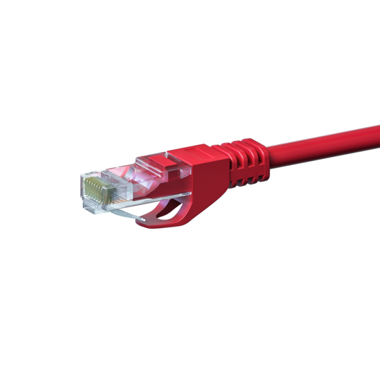 UTP CAT5e patchkabel 0,50m rood - 100% koper