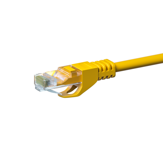 UTP CAT5e patchkabel 0,50m geel - 100% koper