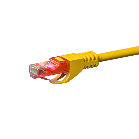 UTP CAT6 patchkabel 0,50m geel - 100% koper