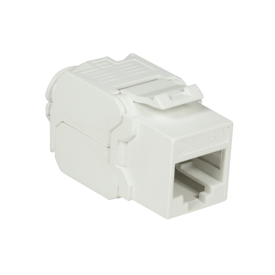 CAT6a UTP Keystone Connector - Toolless - Wit