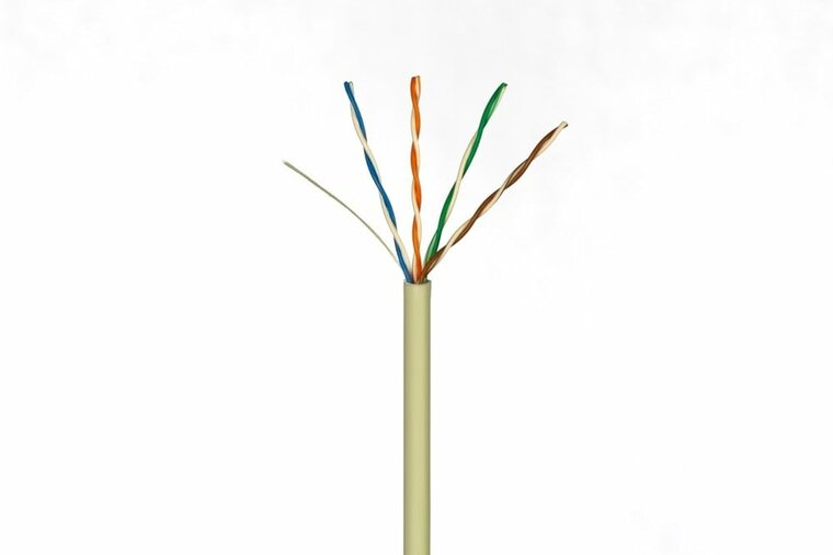 DANICOM CAT5E UTP 50m kabel op rol soepel -  PVC (Fca)