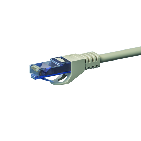 UTP CAT6a patchkabel 1m grijs - 100% koper