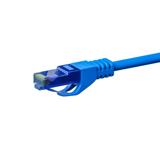 UTP CAT6a patchkabel 0,50m blauw - 100% koper