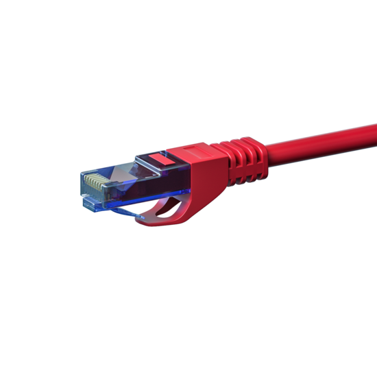 UTP CAT6a patchkabel 0,50m rood - 100% koper