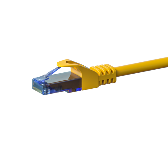 UTP CAT6a patchkabel 0,50m geel - 100% koper