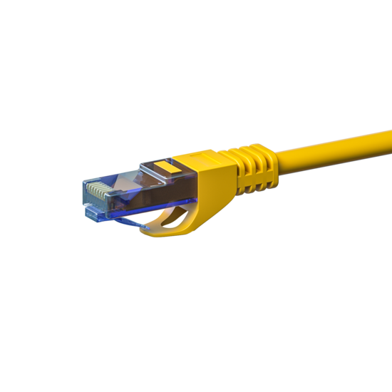 UTP CAT6a patchkabel 0,50m geel - 100% koper