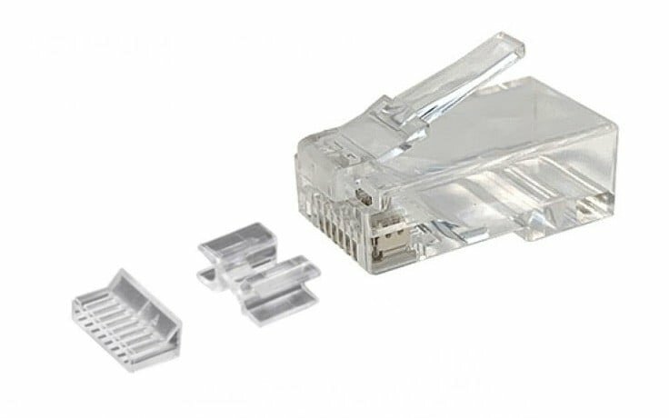 CAT6A Connector RJ45 - Unshielded + hulpstukje - voor soepele kern