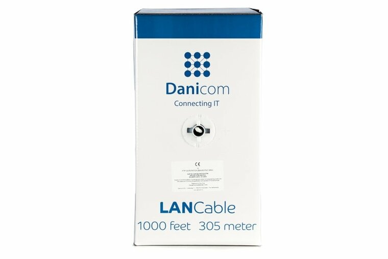 DANICOM CAT5E FTP 305m kabel op rol stug -  LSZH (Eca)