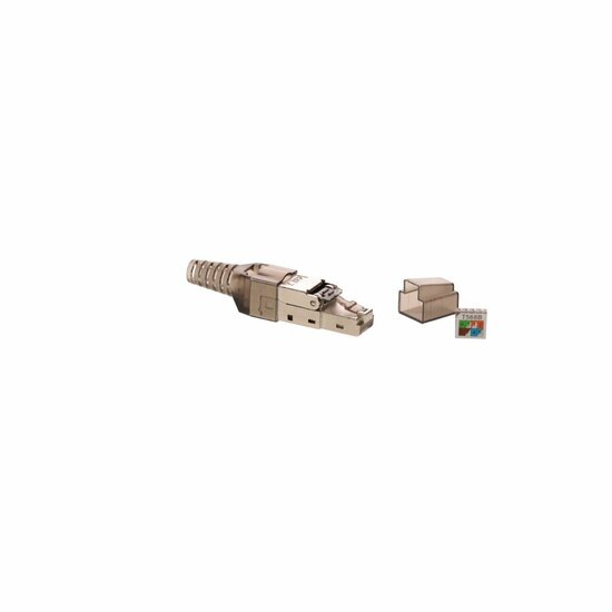 S/FTP CAT7 Toolless RJ45 Connector - voor stugge kern