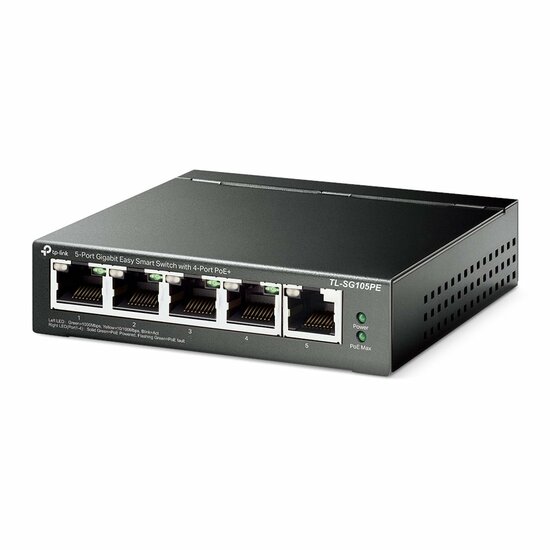 TP-Link 5-poorts SG105PE unmanaged PoE smart switch