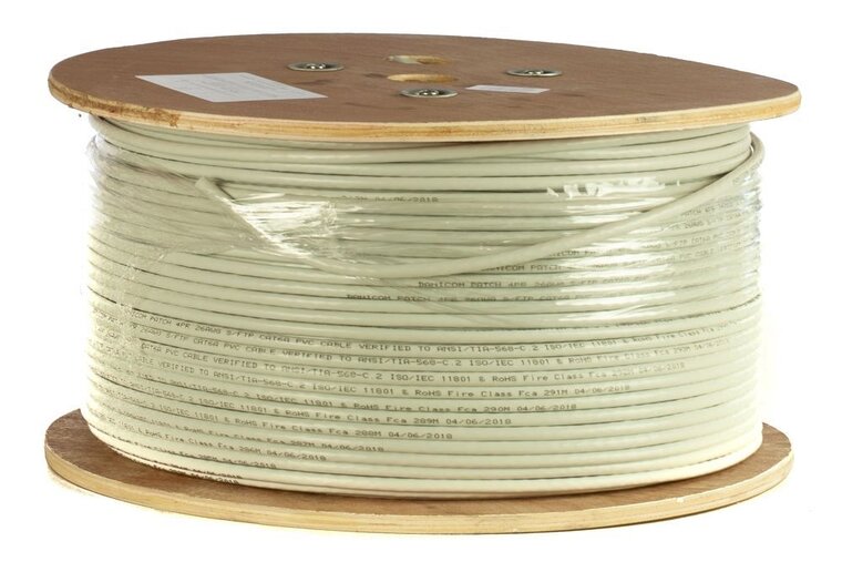 DANICOM CAT6A SFTP 500m kabel op rol stug -  LSZH (B2ca)