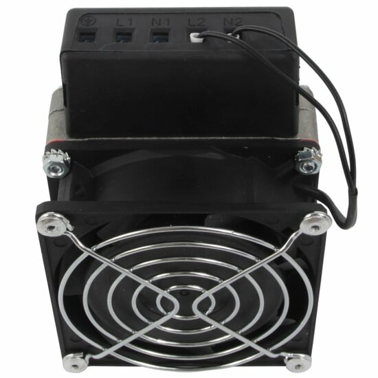 Heater t.b.v. outdoorkasten 100W met ventilator