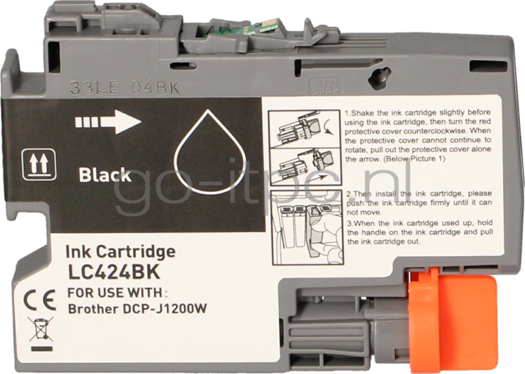 FLWR Brother LC-424 Multipack zwart en kleur