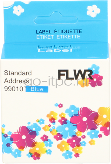 FLWR Dymo 99010 89 mm x 28 mm  blauw