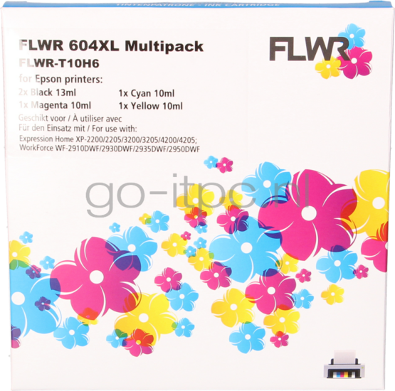 FLWR Epson 604XL Multipack zwart en kleur