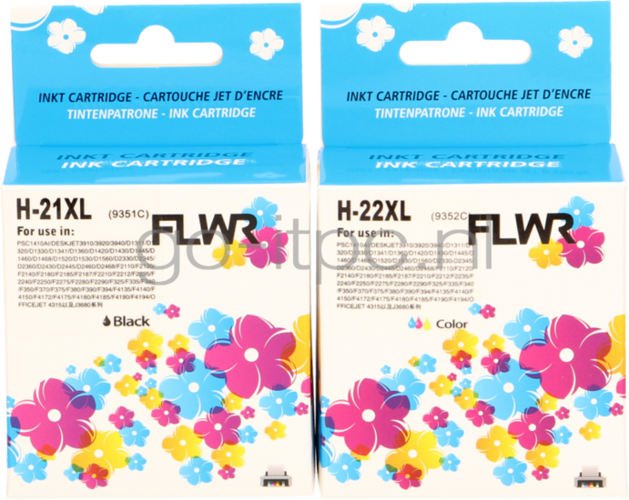 FLWR HP 21XL en 22XL Multipack zwart en kleur