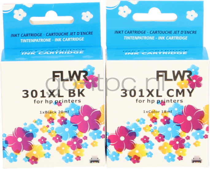 FLWR HP 301XL Multipack zwart en kleur