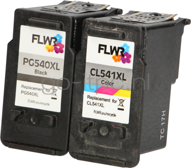 FLWR Canon PG-540XL / CL-541XL Multipack zwart en kleur