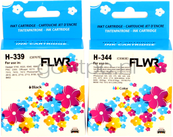 FLWR HP 339/344 2-pack - Optie 73