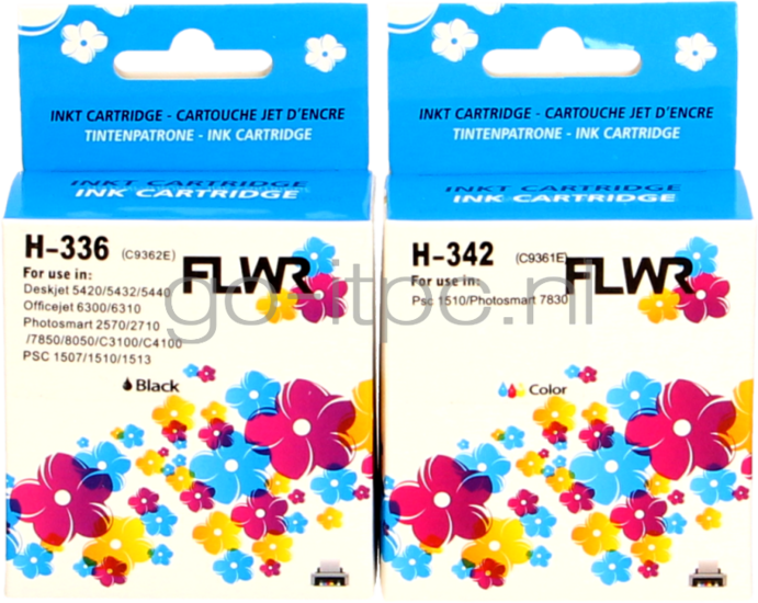 FLWR HP 336/342 2-pack - Optie 74