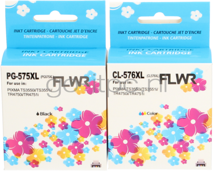 FLWR Canon PG-575XL/CL-576XL Multipack zwart en kleur