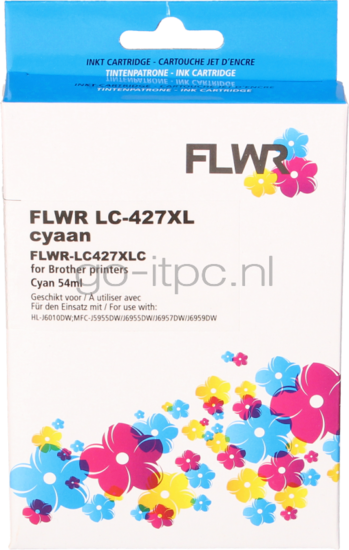 FLWR Brother LC-427XL cyaan