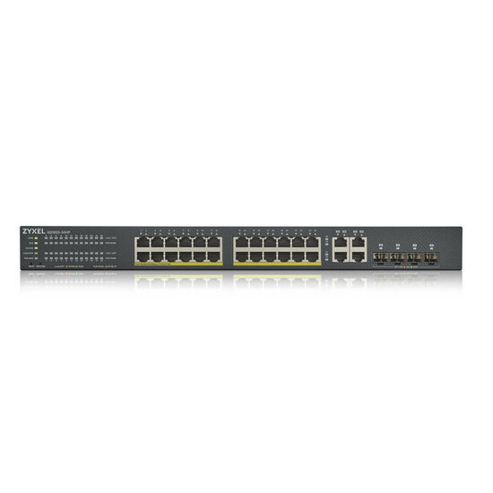 Zyxel 24-poorts GS1920 smart managed PoE+ switch