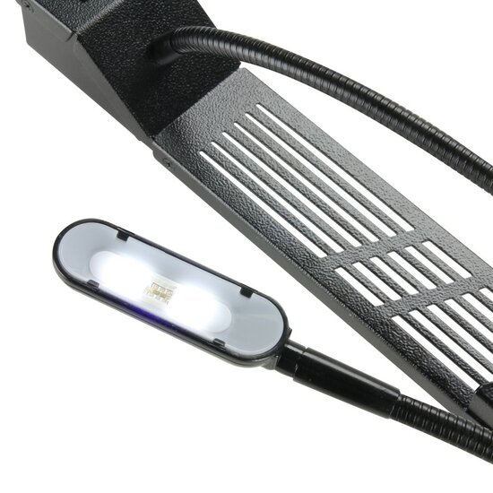 19 inch Gooseneck led verlichting + dimmer - wit/blauw