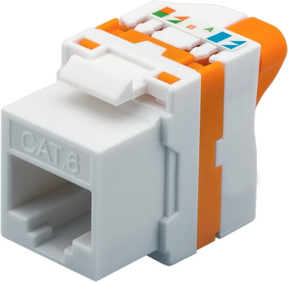 Cat6 UTP Keystone Connector - Toolless Twist