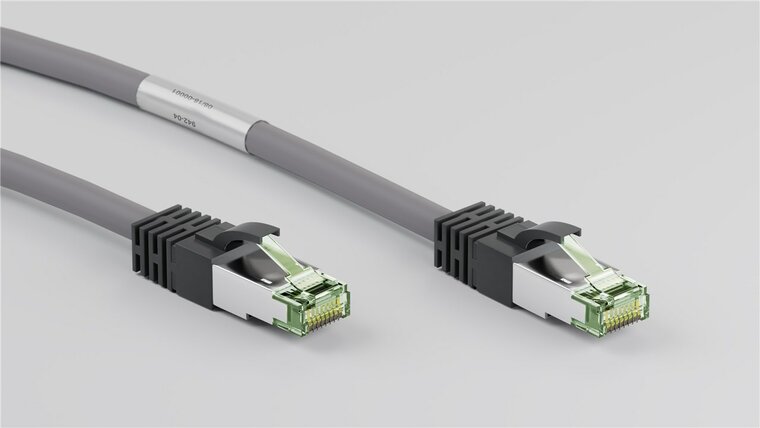 Cat8 S/FTP (PIMF) patchkabel 0,25m grijs