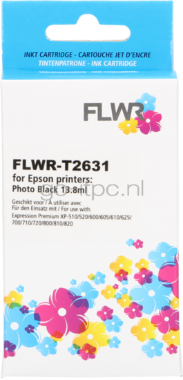 FLWR Epson 26XL foto zwart