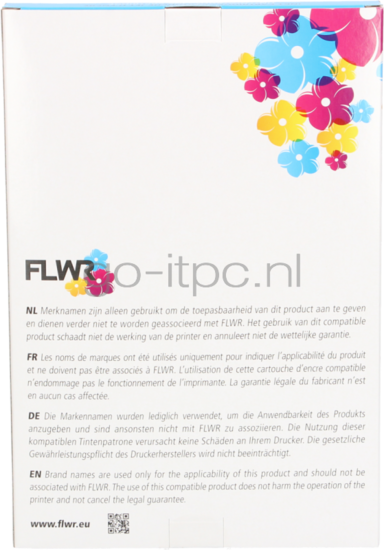 FLWR Brother LC-225 LC-227 Multipack zwart en kleur