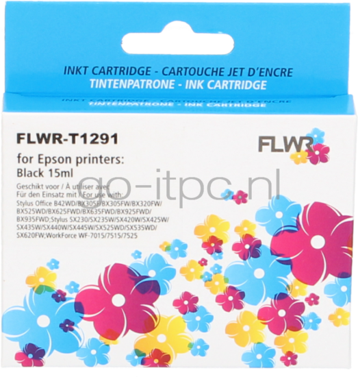 FLWR Epson T1291 zwart