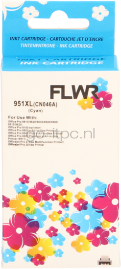 FLWR HP 951XL cyaan