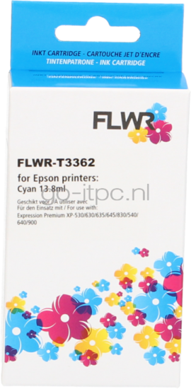 FLWR Epson 33XL (T3362) cyaan