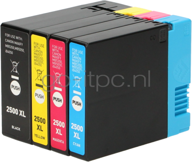 FLWR Canon PGI-2500XL Multipack zwart en kleur