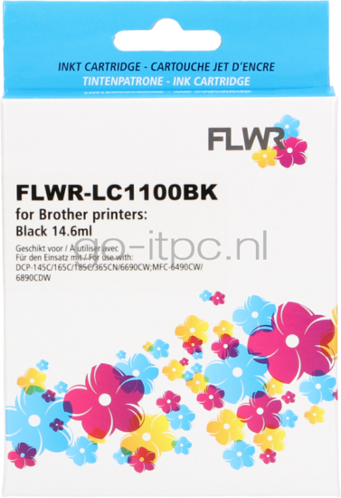 FLWR Brother LC-1100BK zwart