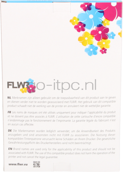 FLWR Brother LC-123 Multipack zwart en kleur