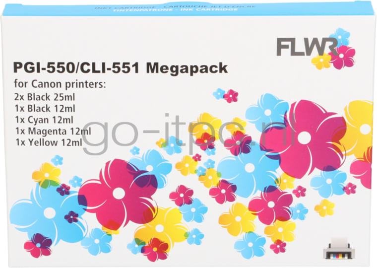 FLWR Canon PGI-550 / CLI-551 Megapack