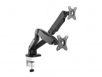 Equip 650121 Interactive Dual Monitor Desk Mount Bracket [2x, 18kg, 13&#039; - 27&quot;, 75x75 mm, Black]